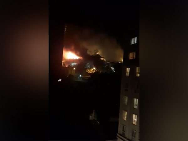 Evin prison fire in Tehran. (Photo Credit - Twitter/Masih Alinejad)