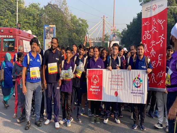 Special Olympics Bharat athletes in Delhi Half Marathon (Image: SOB/DHM)