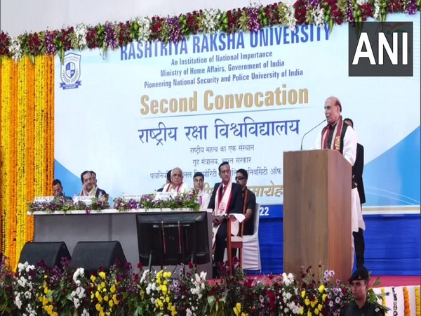 Rajnath Singh during the event (Photo/ANI)