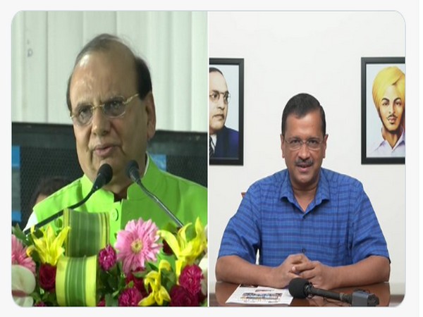 Delhi LG VK Saxena and CM Arvind Kejriwal (File Photo)