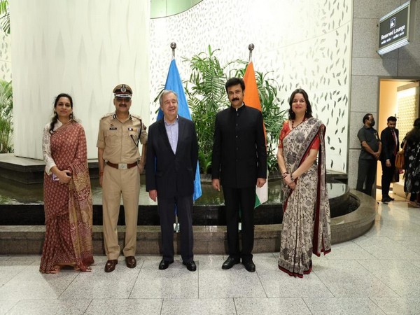 UN chief Antonio Guterres arrives in India. (Photo Credit - Twitter/MEA)