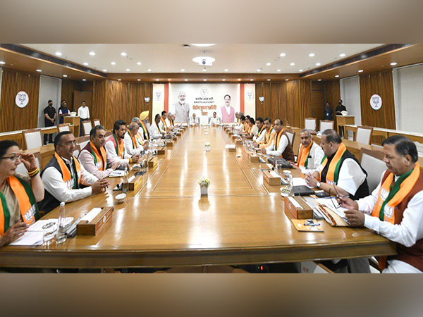 Visuals from BJP meeting (Photo: BJP Himachal Pradesh Twitter)