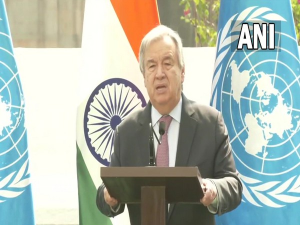 UN Chief Antonio Guterres speaking at Taj Hotel