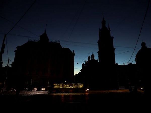 View shows a city without electricity after Russian missile attack in Lviv. (Photo Credit - Reuters)