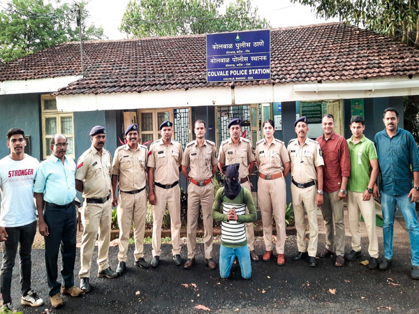 Police team with the arrested accused.