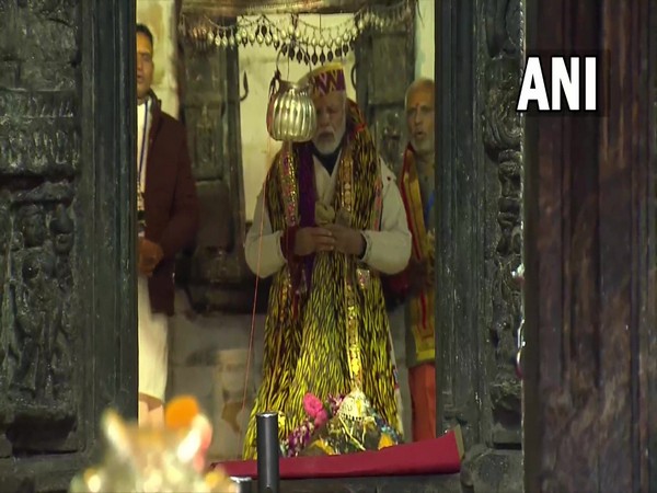 Prime Minister Narendra Modi at Kedarnath Temple (Photo/ANI)