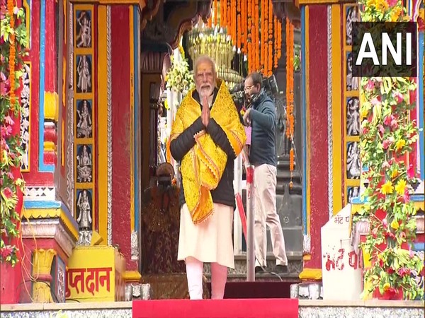 Prime Minister Narendra Modi at Badrinath Dham