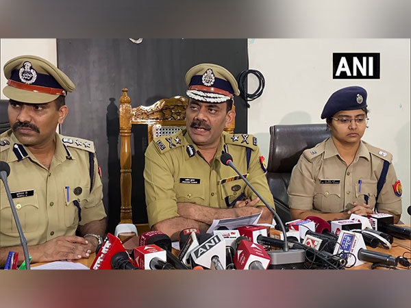 Inspector General of Police, Meerut range Praveen Kumar (centre) (Photo/ANI)