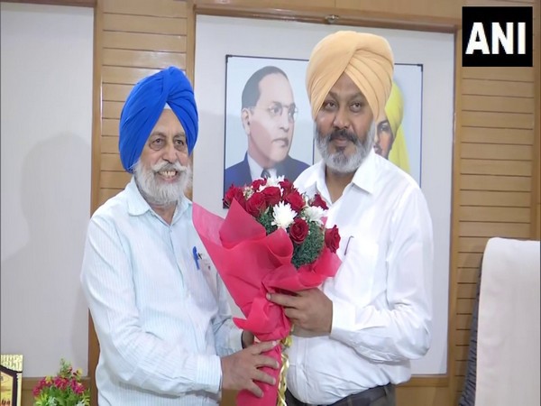 Harpal Singh Cheema meets VC of Punjab Agricultural University (Photo/ANI)