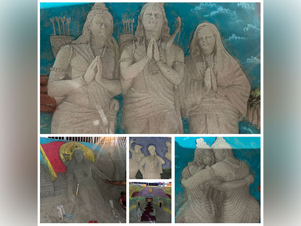 Ayodhya: Sand artists recreating episodes of Ramayana