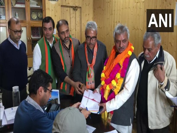 BJP candidate Sanjay Sood in Shimla (Photo/ANI)