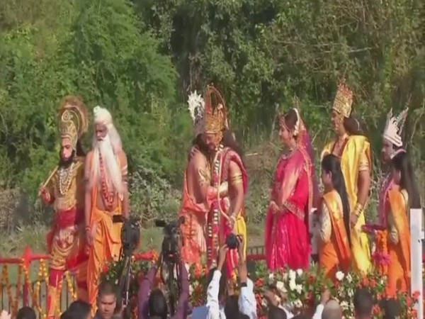 Tableaux show in Ayodhya (Image/ANI) 