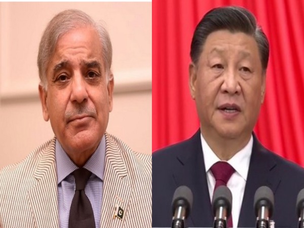 Pakistan Prime Minister Shehbaz Sharif and Chinese President Xi Jinping. 