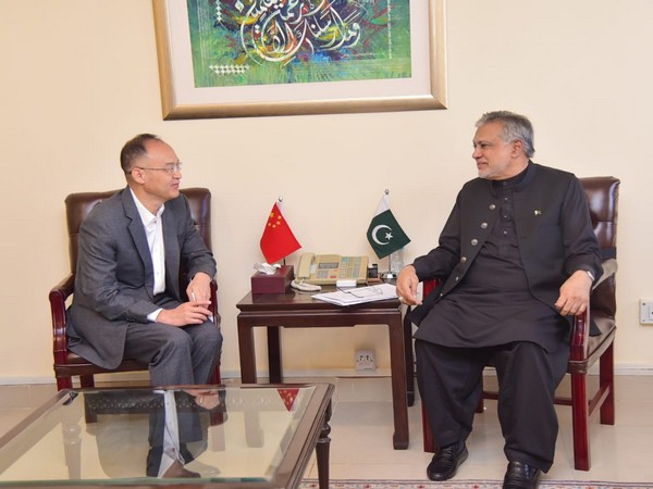 Chinese Ambassador to Pakistan Nong Rong and Finance Minister Mohammad Ishaq Dar. (Photo Credit - Twitter/Ishaq Dar)