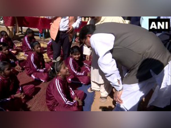 Uttarakhand CM Pushkar S Dhami visits and interacts with orphans and destitute children (Photo/ANI)