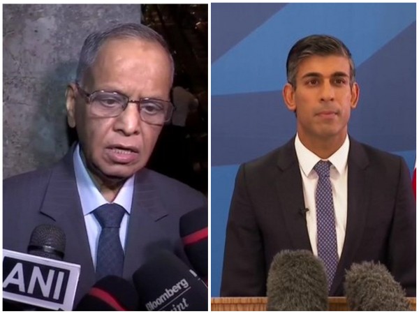 NR Infosys founder Narayana Murthy (Left), UK's next PM Rishi Sunak (Right)