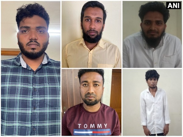 Police has released the pictures of 5 accused arrested in the blast case (Photo/ANI)