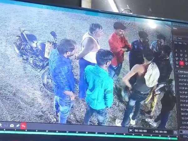 CCTV footage of the incident in which the accused were spotted arguing.