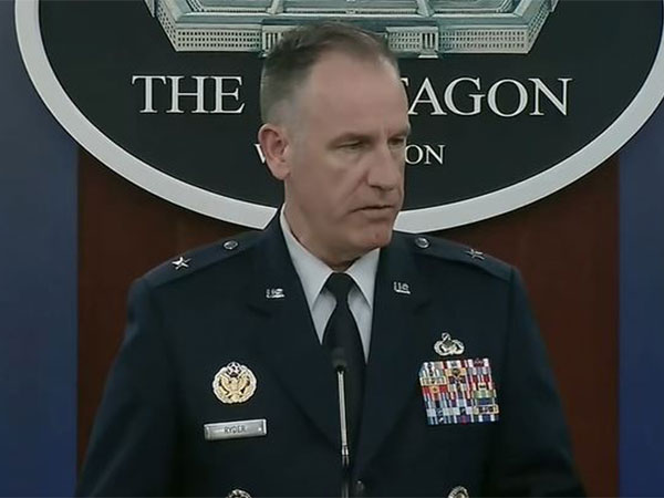 Pentagon Press Secretary Air Force Brig Gen Pat Ryder in press briefing. 