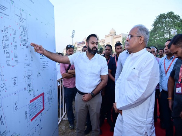 Chief Minister Bhupesh Baghel taking stock of arrangements. 
