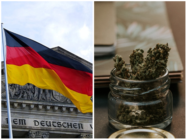 German Flag, Marijuana (Representative Image)