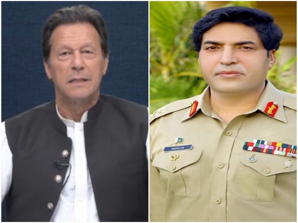 Former Pak PM Imran Khan and Pakistan spy chief Nadeem Anjum 