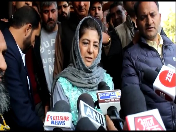 Former Chief Minister of Jammu and Kashmir Mehbooba Mufti (Photo:ANI)
