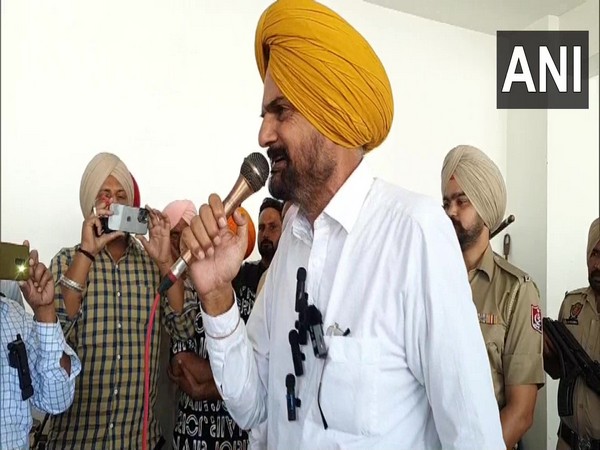 Father of late Punjabi singer Sidhu Moose Wala Balkaur Singh (Photo/ANI)