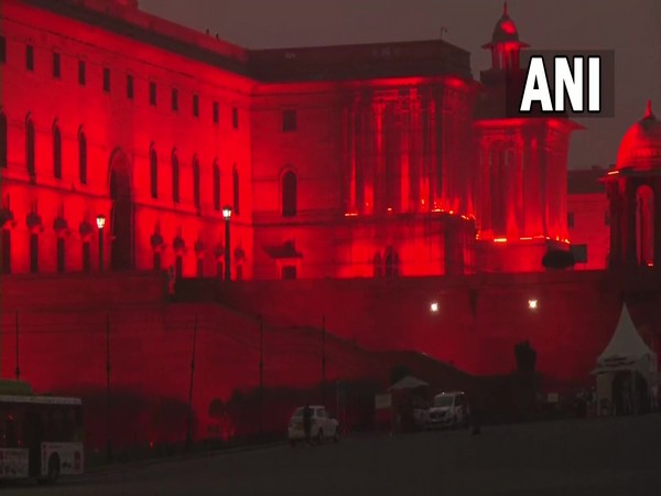 North and South Block lit up (photo/ ANI)