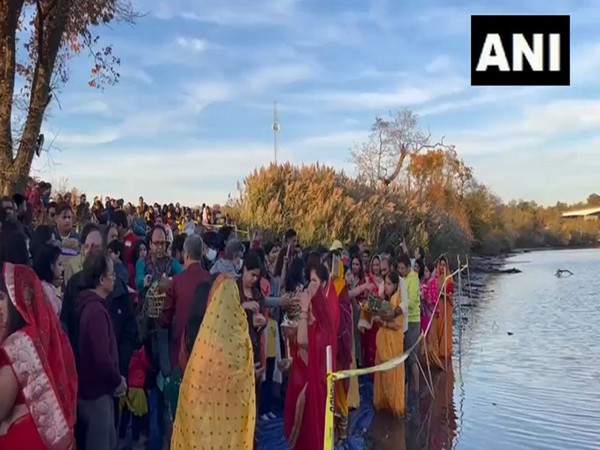 Visuals of Chhath Puja celebrated across US.