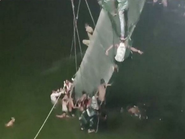 Visual from Morbi bridge collapse (Photo /ANI)