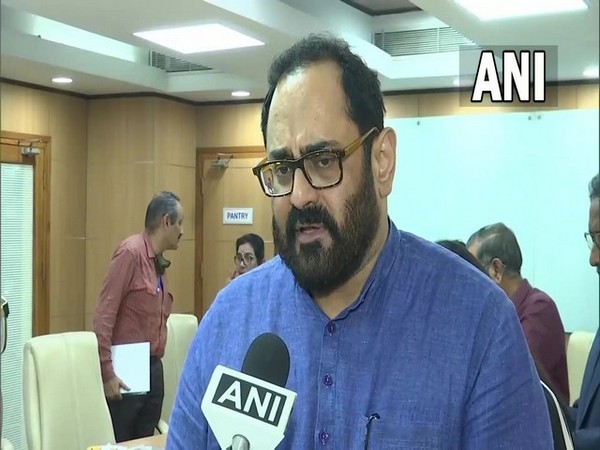 Union Minister of State for Electronics and Technology, Rajeev Chandrasekhar (Photo/ANI)