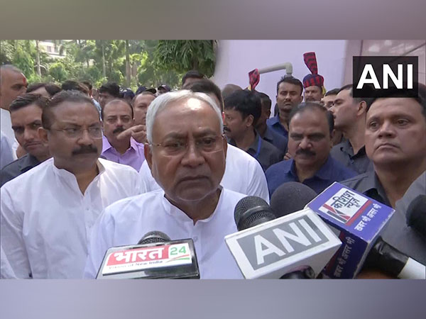 Bihar Chief Minister Nitish Kumar in Patna (Photo/ANI)