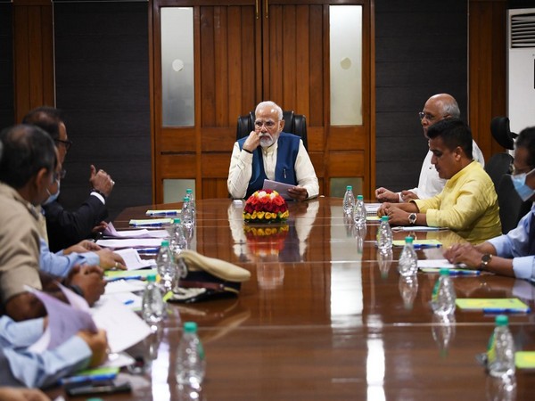 Prime Minister Narendra Modi chaired a high-level meeting on Monday to review the situation in the wake of collapse of cable suspension bridge in Morbi town