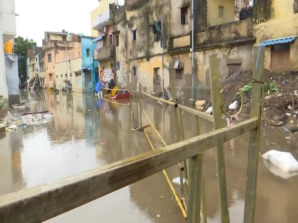Water logging can be seen in parts of Chennai