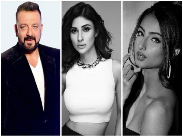 Sanjay Dutt, Mouni Roy, Palak Tiwari (Image source: Instagram)