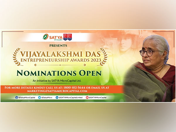 SATYA MicroCapital opens nominations for Vijayalakshmi Das Entrepreneurship Awards 2023