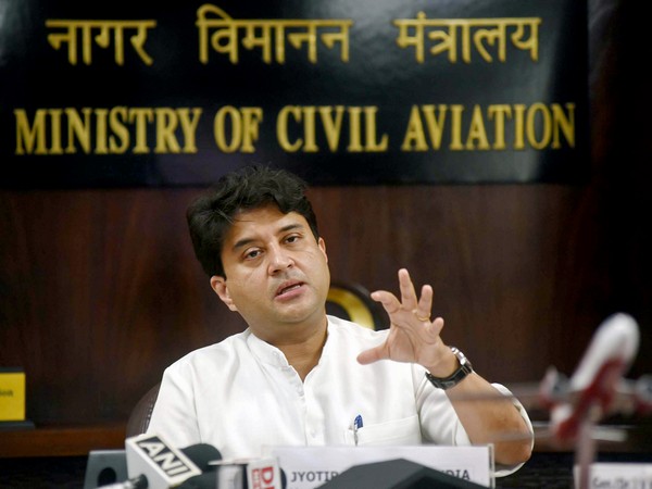 Civil Aviation Minister Jyotiraditya M Scindia
