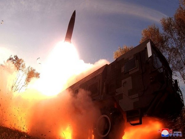 A missile launch is seen at an undisclosed location in North Korea. (Photo Credit - Reuters)