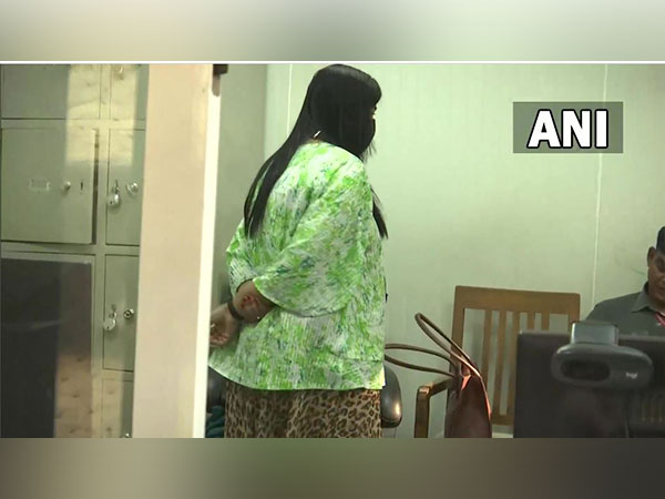 TMC leader Anubrata Mondal's daughter Sukanya at ED office (Photo/ANI)