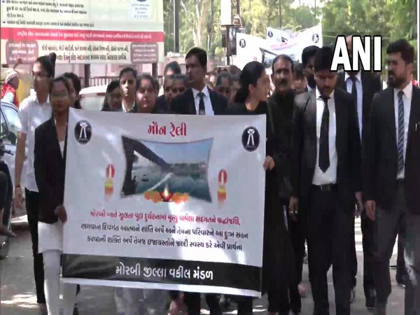 Morbi Lawyers marching protest (Photo/ANI)