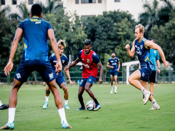 Chennaiyin FC players in practice (Photo: Chennaiyin FC)