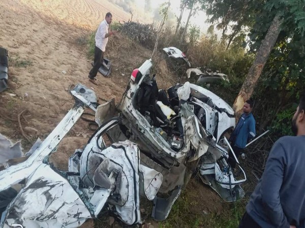 Damaged car (Photo/ANI)