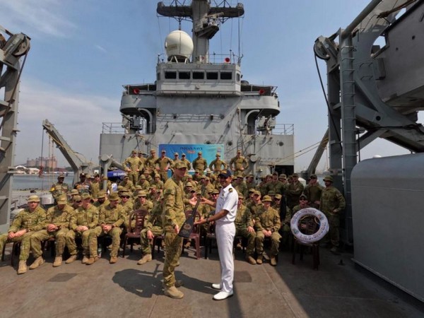 Maritime exercise between Indian, Royal Australian Navy concludes in Bay of Bengal. (Photo:Twitter)