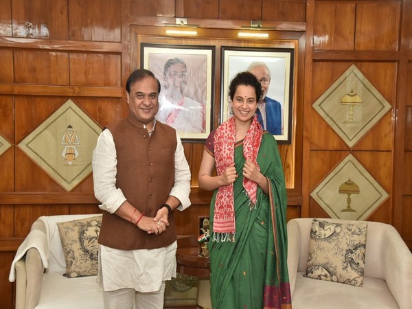 Himanta Biswa Sarma with Kangana Ranaut (Source: Instagram)
