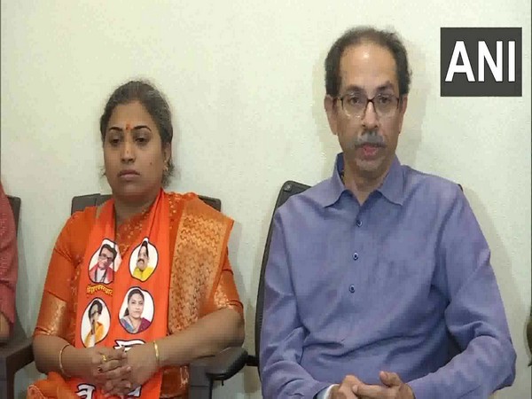 Uddhav Thackeray with Rutuja Latke (Photo/ANI)