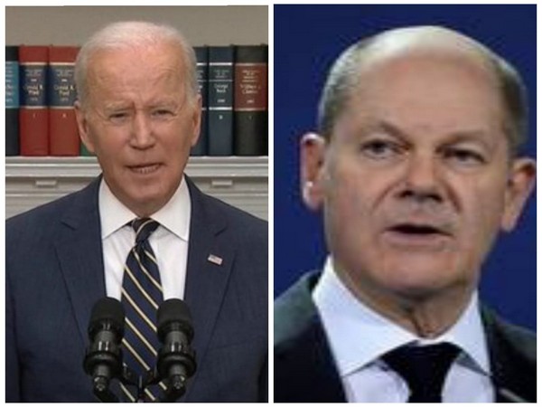 US President Joe Biden and German Chancellor Olaf Scholz (Photo/ANI)