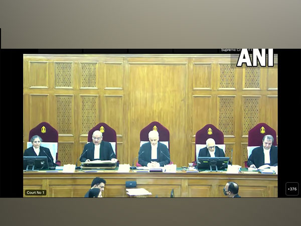 Five-judge bench hearing the Constitution's 103rd Amendment Act 2019 (Photo/ANI)
