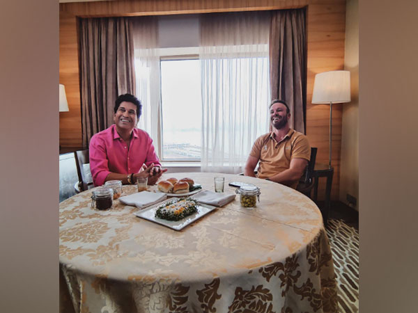 Sachin Tendulkar and AB de Villiers. (Photo- AB de Villiers Instagram)