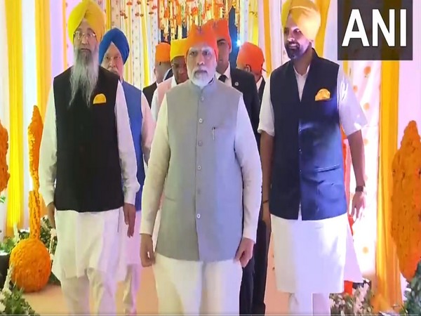 Prime Minister Narendra Modi participated in the 553rd birth anniversary celebration of Guru Nanak (Photo/ANI)